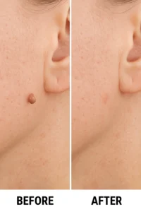 Skin tags removal Woodford before and after